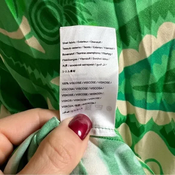 Anthropologie Farm Rio Tropical Groove Circle Cut Out Midi Dress Small - Picture 12 of 12